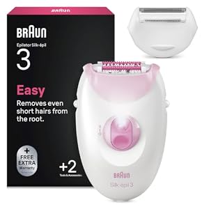 Epilatore Braun SE3 031 SILK EPIL 3 White e Pink