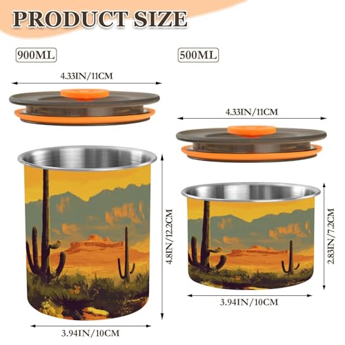 Contenedor hermético de acero inoxidable para café 500ml miniatura 2