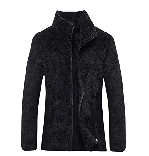 Manteau d'hiver en velours pour homme et femme Noir L