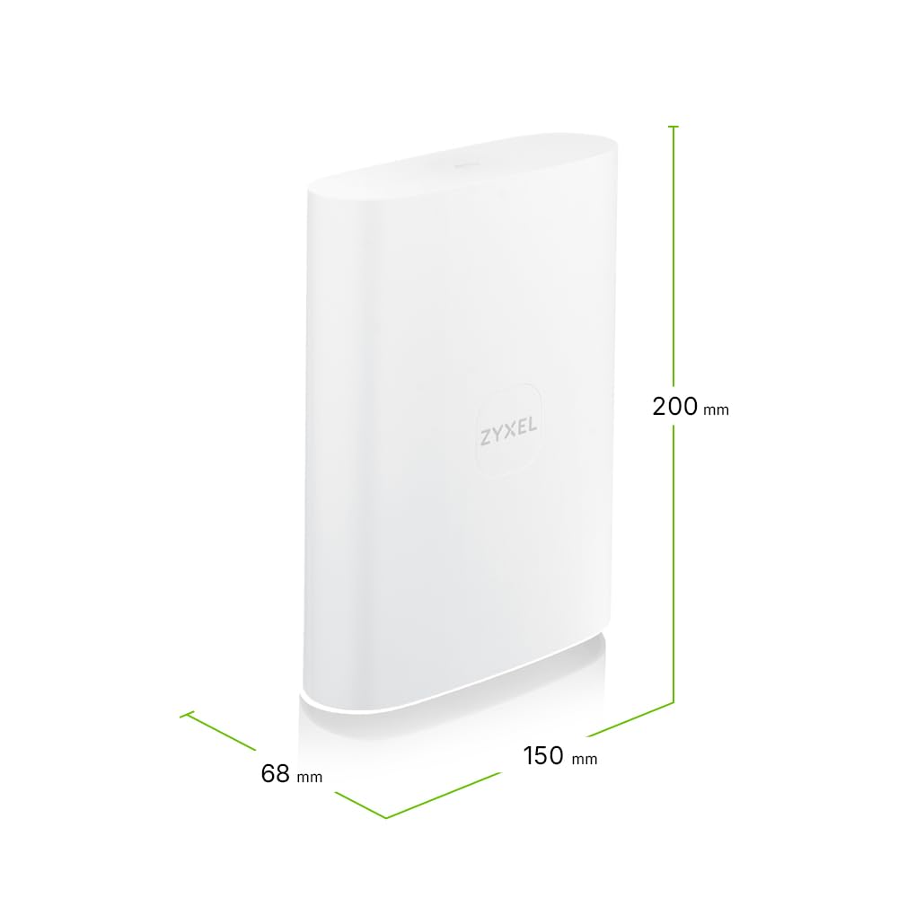 Zyxel FWA70, 5G Outdoor Router | 4 antennes directionnelles 5G/4G jusqu'à 9 dBi, application d'optimisation de signal, K.21 6KV résistante aux surtensions