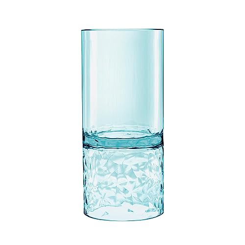 TarHong Cube Premium Shatterproof Acrylic Drinkware 8 Piece Set with 4 Double Old Fashioned and 4 Highball Glasses by TarHong - Image 2