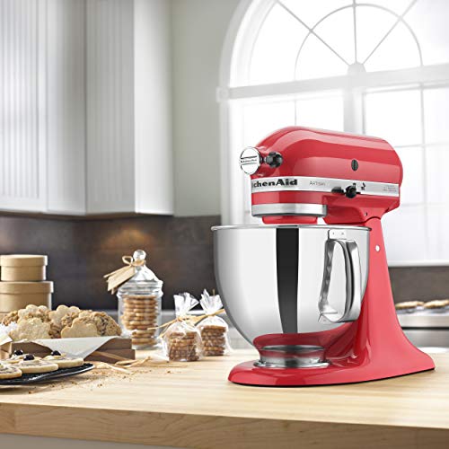 Image of KitchenAid KSM150PSWM Artisan Series 5-Qt. Stand Mixer with Pouring Shield - Watermelon