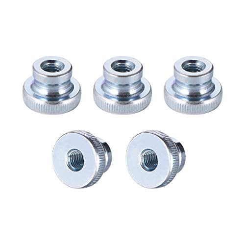 Écrous moletés ronds M10 uxcell zingués pour stopper le desserrage sans clé - 2