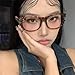 MANGMAO Cheetah Print Kawaii Fake Glasses Y2k Glass Emo Grunge Accessories Cosplay Anime Vintage Leopard Print Glasses (Leopard,One Size)