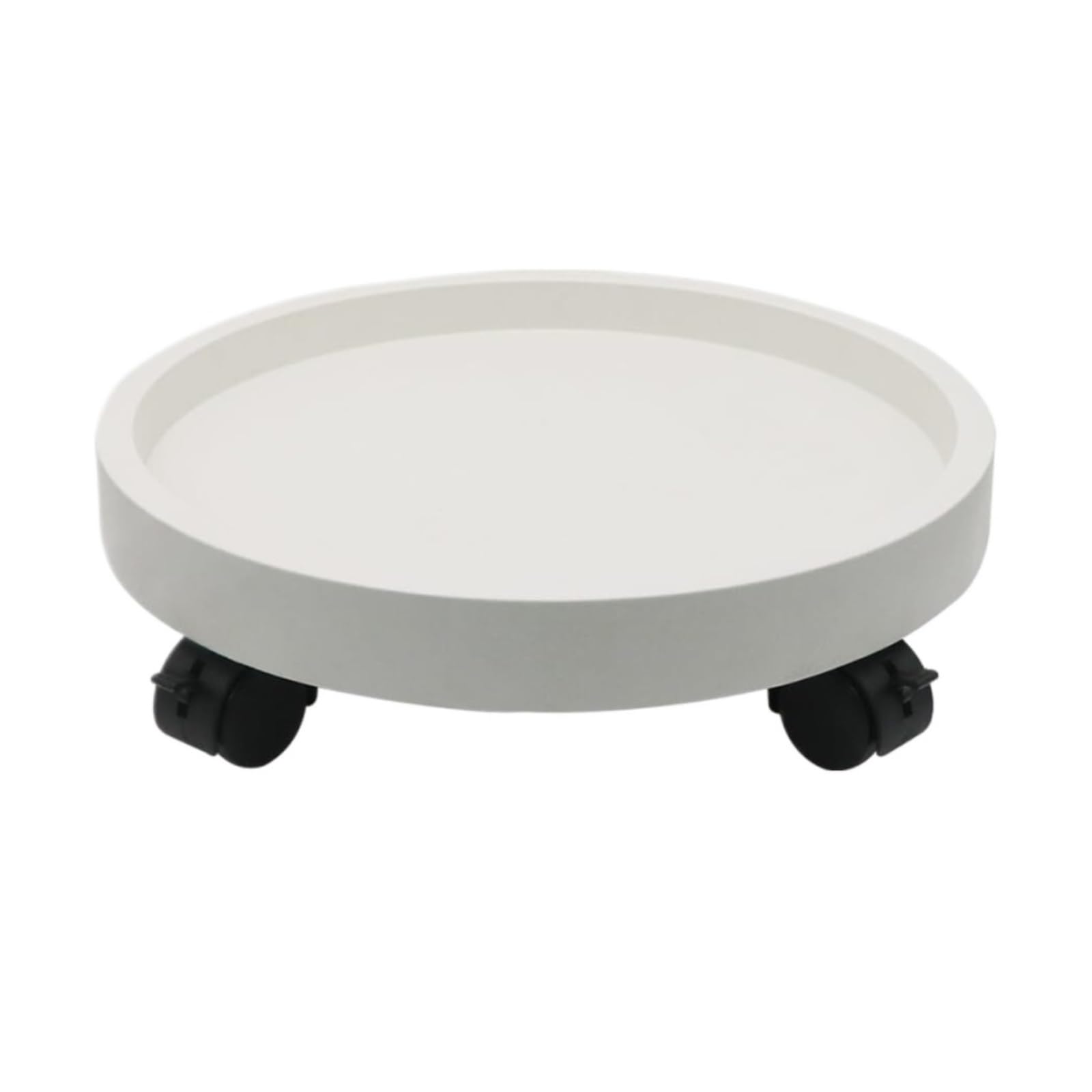 DFGHNBVC Pots Holders Plant Cart With Wheels Rolling Plant Stand Large Plant Cart Mobile Flower Pot Tray Flower Pot Dolly,White-22Cm