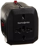 Samsonite Luggage Universal Power Adapter, Black, One Size