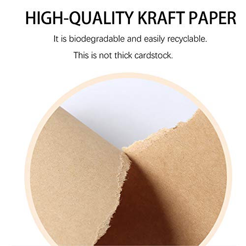 Kraft Paper,Kraft Cardstock For Arts, Crafts, Office, 70 Sheets 8.5 X 11 Inches 180Gsm Kraft Paper #TOP2
