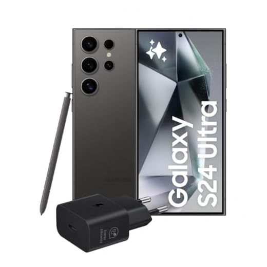 Samsung Galaxy S24 Ultra Smartphone AI, Caricatore incluso, Display 6.8'' QHD+ Dynamic AMOLED 2X, Fotocamera 200MP, RAM 12GB, 512GB, 5.000 mAh, Titanium Black [Versione italiana]