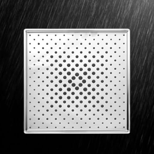 Image of Stainless Steel 304 Shower Head | 1Pc, 4 x 4In Size, Silver | Heavy Metal, Ultra Slim Square Luxury Bathroom Overhead Shower - Magic