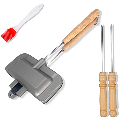 Mini Breakfast Hot Sandwich Maker: Homury Aluminum Alloy Toast Sandwich Maker With Handle Mini Breakfast Sandwich Maker Sandwich Press Cooking Supplies, Sandwich Baking Pan For Kitchen Home Picnic #TOP23