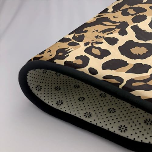 Tapis léopard lavable et résistant en velours fin doux - 6