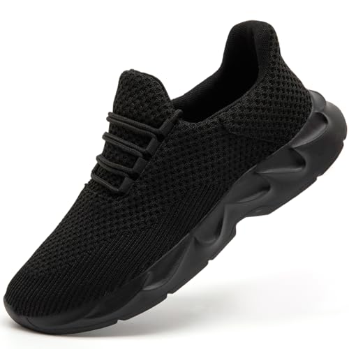 Mens Running Tennis Casual Walking Shoes Anti Slip Comfortable Lightweight Breathable Fashion Sneakers Non Slip Workout Gym Shoes for Running