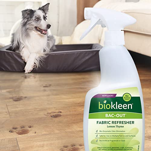 Biokleen Bac-Out Fresh, Fabric Refresher - 2 Pack - Eco-Friendly, Plant-Based, No Artificial Fragrance, Colors or Preservatives, Lemon Thyme, 16 Ounce