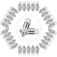 Yizhet Luces para Globos Led, 30 Piezas Mini LED Luces para Farolillos de Papel, Luz Miniatura Impermeable para Boda, Cumpleaños, Fiesta Exterior Interior (Blanca Cálida)