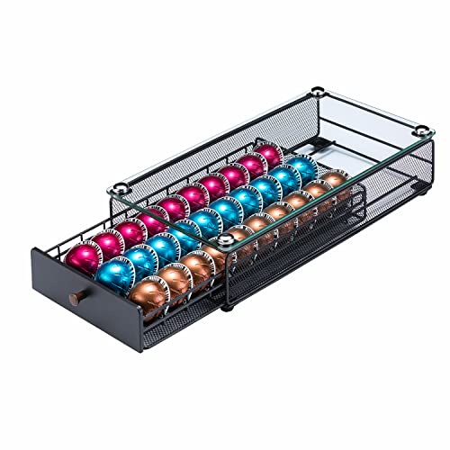 Flagship Vertuo Pod Holder Coffee Pod Drawer For Nespresso Pod With Handle(30 Pods Capacity) #TOP3