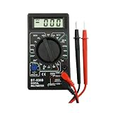 TrAdE Shop Traesio - Tester MULTIMETRO Digitale con PUNTALI Volt Ampere Professionale DT-830 B - 018249