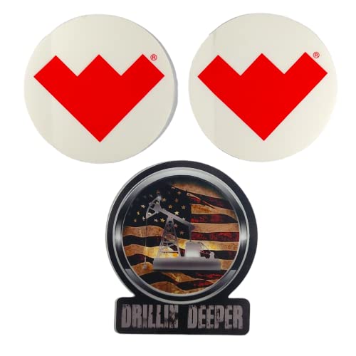 2 Weatherford and 1 Drillin' Deeper Decal