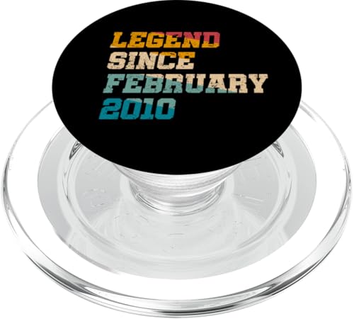 15 años leyenda desde febrero 2010 divertido cumpleaños 15 PopSockets PopGrip para MagSafe