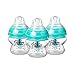 Tommee Tippee Advanced Anti-Colic Babyflaschen, brustähnlicher Sauger und Wärmesensor-Technologie, 150ml, 3er Pack, Klar