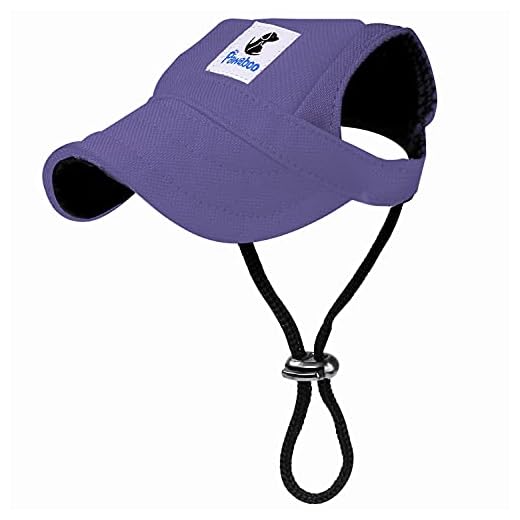 Pawaboo Gorra de Béisbol del Perro Gato,Ajustable Perro de Deporte al Aire Libre de Protección del Sol Sombrero de Béisbol Tapa Visera, Talla S, Morado