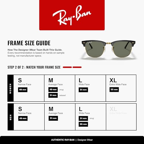 Image of Ray-Ban RB3016 Clubmaster Classic Square Sunglasses for Men for Women