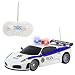 Justice Team Police RC Police Car 1:20 Scale Full Function Remote Control - Flashing Lights + Siren Sounds + Light Up Wheels