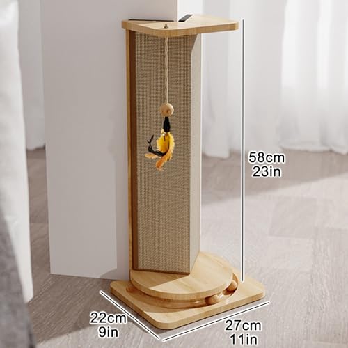 Rascador Esquina para Gatos con Sisal y Bolas para Sofá miniatura 4