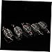 COOLHIYA 5 PCS Small Stainless Steel Fishing Bait Cage with Spring Lid Portable Lightweight Trap Basket for Smelt Eels Crab Lobster Shrimp Welded Fishing Lure Holder