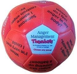 Youthlight Anger Management Thumball - 4" Multicolour Foam Exercise & Fitness Recreational Ball - 1 Set of 1