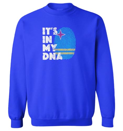Haase Unlimited It's In My DNA Aruba Finger Print Aruban Toddler Fleece Crewneck Sweater