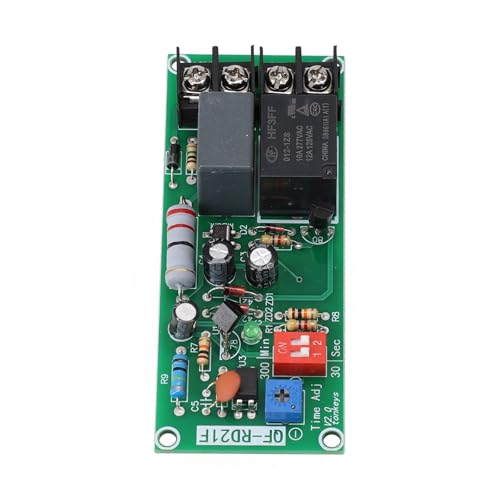 220V Timer Control Relay Module with Adjustable 0.2s–5h Delay for Cooling or Exhaust Fans, AC 100–220V Input Output 10A Capacity, Compact Design 88×36×22mm, Model GF-RD21F - Image 3