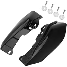 2PCS Mid Frame Air Heat Shield Deflectors Motorcycle Mid-Frame Air Deflectors Fit for Harley Touring and Trike Models 2009 2010 2011 2012 2013 2014 2015 2016, Black