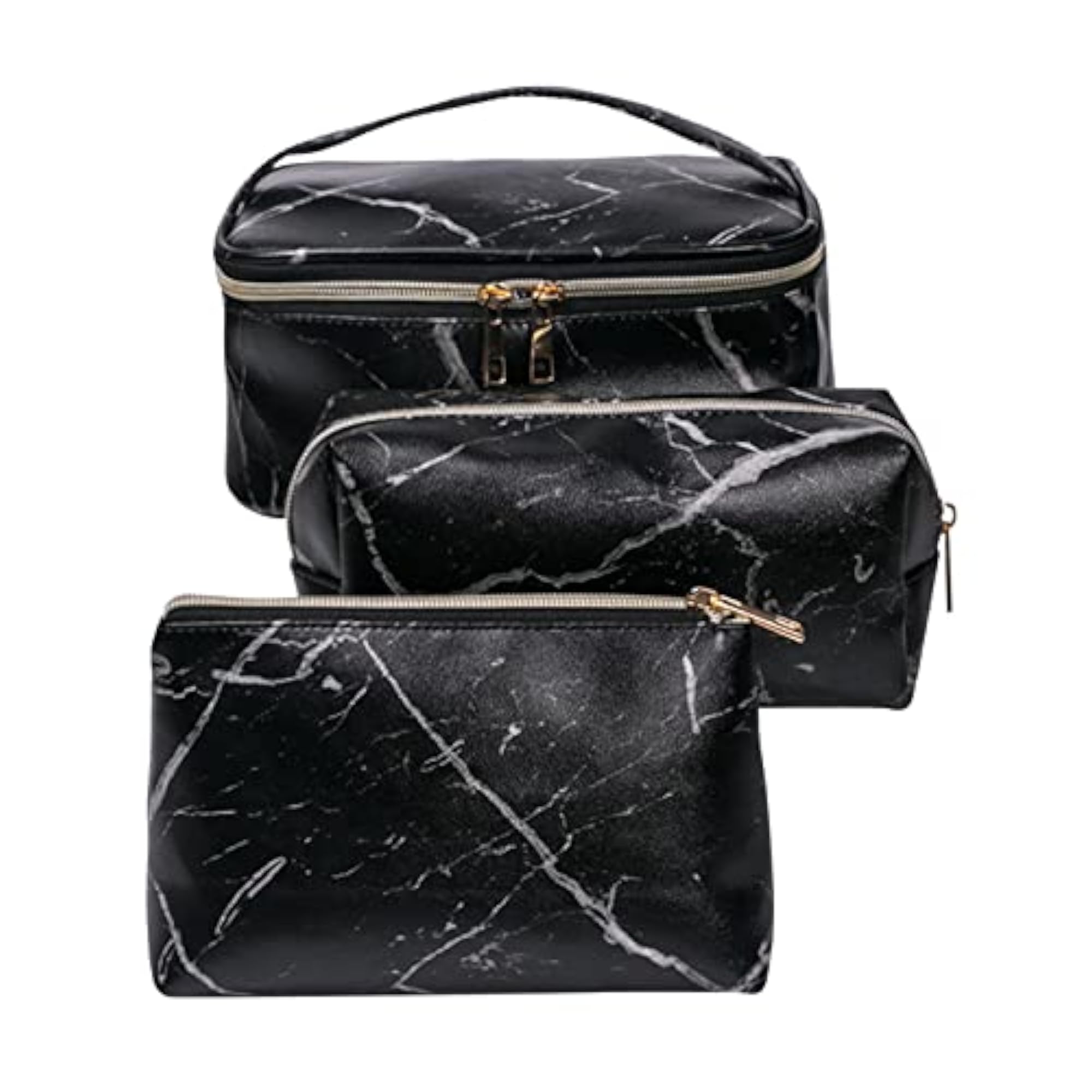 3Pcs Cosmetic Bags Beauty Case Lipstick Organizer
