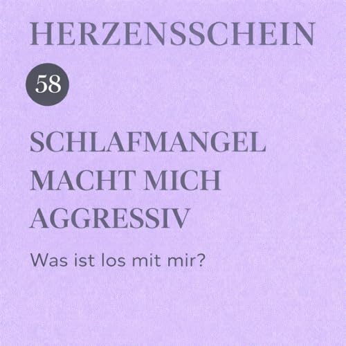 Schlafmangel macht mich aggressiv
