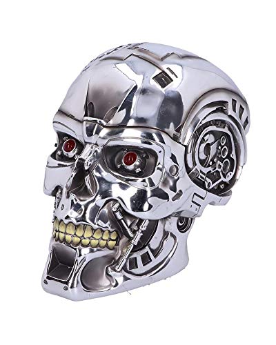 Nemesis Now Officially Licensed T-800 Terminator Head 23cm, Silver