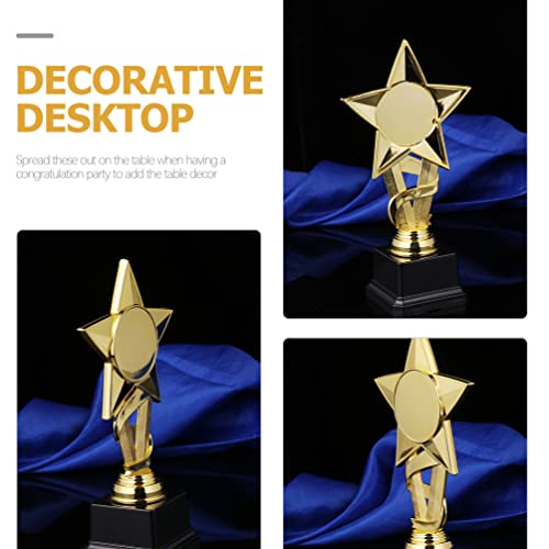 PRETYZOOM Troféus Gold Star Trophy Gold Award Trophy Award Cup Troféus Vencedores Taça Troféus de Fu