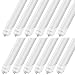 CNSUNWAY LIGHTING 8FT LED Bulbs, 45 Watts, 5000K Daylight, Ballast Bypass, 4800LM, Frosted Cover, Replace Old Fluorescent Light Fixture -12 Pack