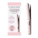 L'ANGE HAIR Le Duo Grande 360° Airflow Styler | 2-in-1 Curling Wand & Titanium Flat Iron Hair Straightener | Professional Hair Curler with Cooling Air Vents to Lock in Style | Adjustable Temp