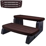 Waterway Whirlpool Pool Zubehör Outdoor 2-Stufen Treppe Doppelstufe Einstiegstreppe Kunststoff bis 360 kg belastbar Cinnamon