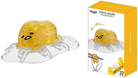 Hanayama Crystal Gallery Series 3D Puzzle 32 Transparent Pieces Sanrio Gudetama
