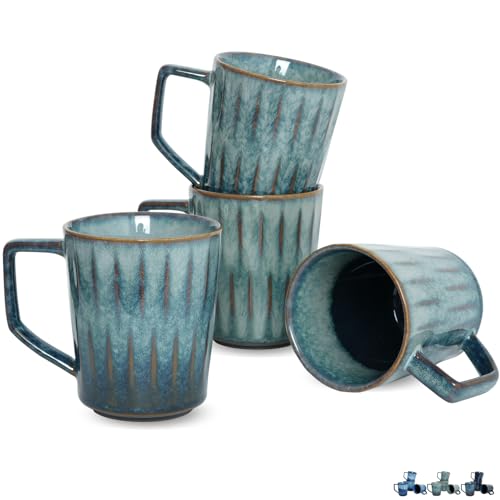 Set de 4 tazas de cerámica para café 15 oz miniatura 1