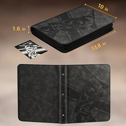 Morinbo Baseball Card Binder For Trading Cards, 9 Pocket Card Binder Fit 540 Cards Includes 30 Pages, For Tcg Collection Storage, Football Card, Baseball Card, Sport Card #TOP6
