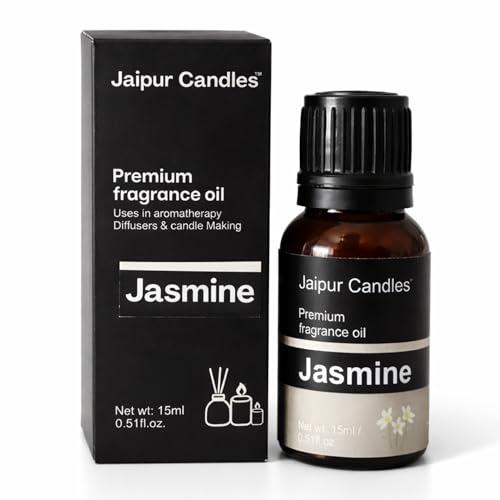 Image of Fragrance Oil | 15 ml | Aroma Oil for Home Fragrance | Best for Aromatherapy | Use in Diffusers, Candles, Air Fresheners (15ML, Jasmine)