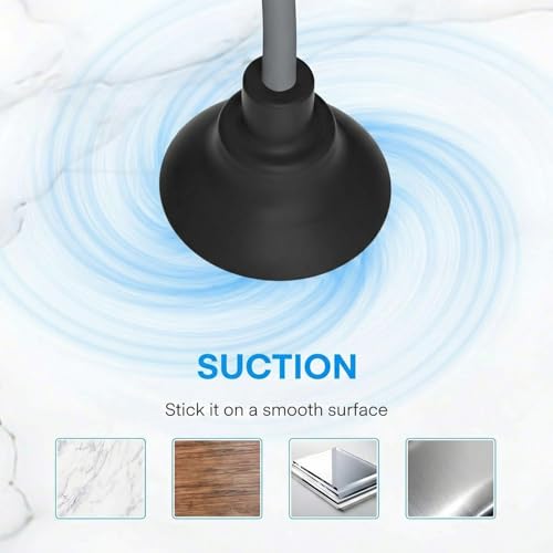 Ventilateur de bureau USB 3 vitesses avec support téléphone pliable et ventouse