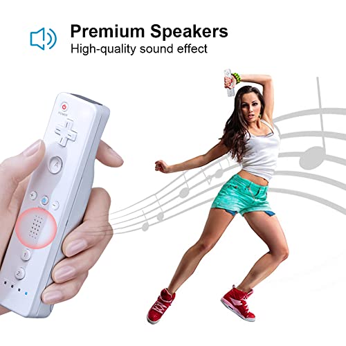 Jyeluk Wii Controller,Wii Remote Controller Compatible With Nintendo Wii,With Wrist Strap And Case White #TOP3
