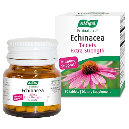 A. Vogel Echinaforce 900mg Packaged Fresh Organic Echinacea - 3X Stronger Formula Than Dehydrated - Extra Strength Tablets for Immune Support Supplement - Daily Immune Health - Non-GMO - 30 Tablets