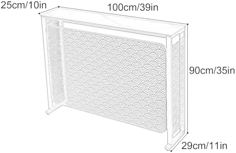 Metal Radiator Cover Cabinet, Stylish Home & Office Furniture, Decorative Design for Enhanced Aesthetics, Space-Saving Solution, Modern Radiator Shield, Durable & Elegant