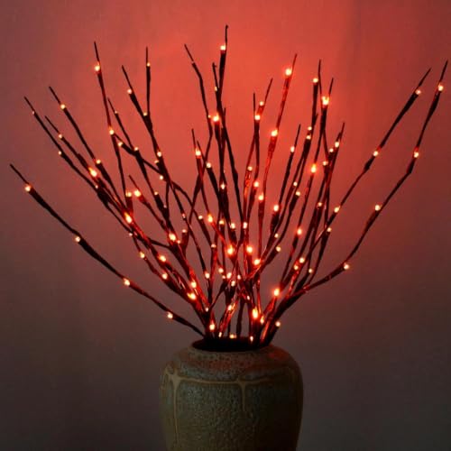 Image of 2 Pack LED Lighted Branches Battery Operated Branch Lights Vase Filler