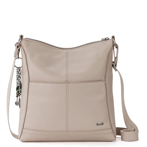 Image of The Sak Lucia Leather Crossbody Purse - Premium Leather Women's Handbag for Everyday & Travel - Cross Body Bag With Zipper