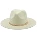 Gold Belt Decorative Straw Hat Beach Panama Cap Men Women Outdoor Wide Brim Sun Protection Top Hat 02 Orange Adults 56-58cm